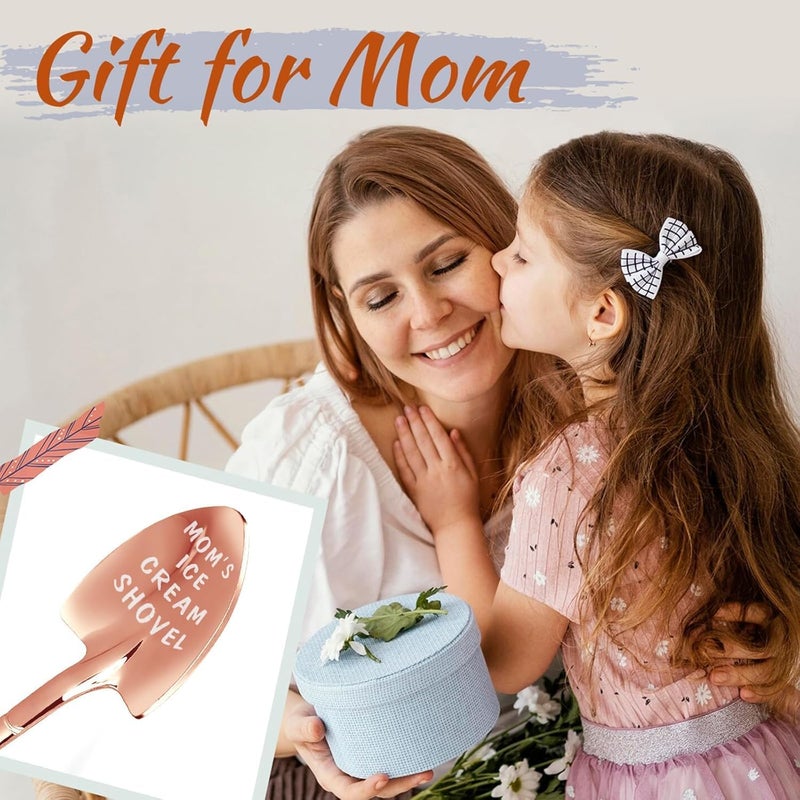 stormroo Gifts for Mom from Daughter Son Kids Mothers Day Gifts from Kids. MOM Birthday Gifts Ice Cream Spoon Scoop for Ice Cream Lovers, Gifts for Women - Image 2
